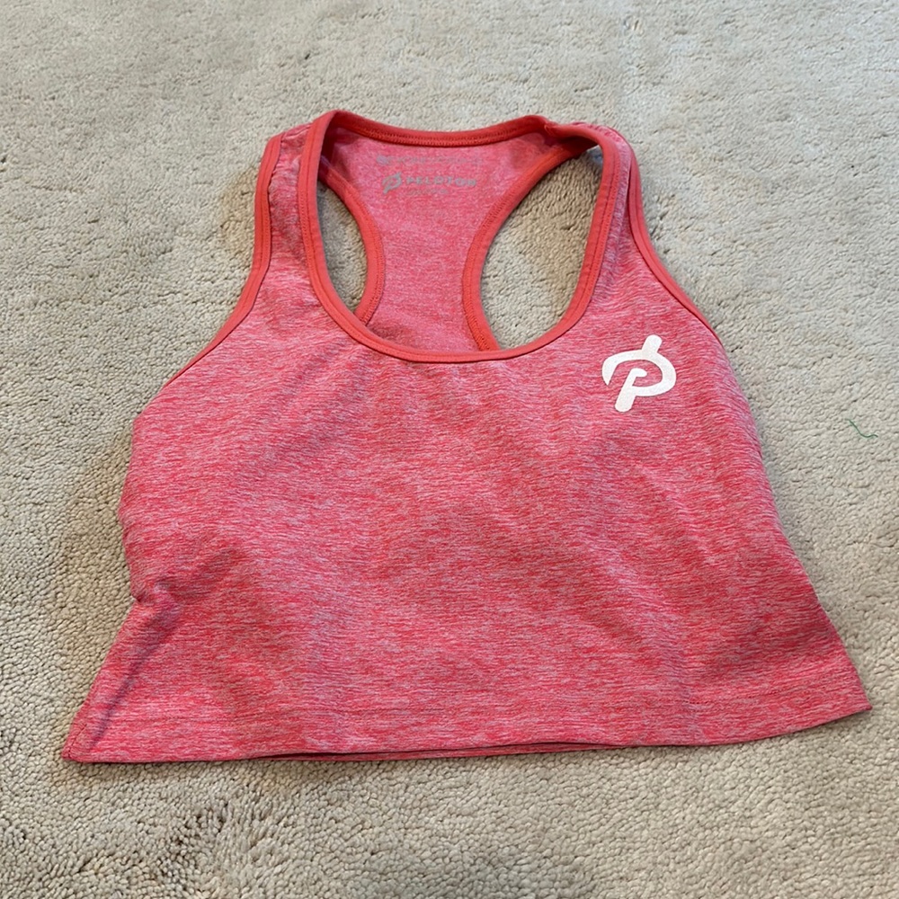 Peloton X Beyond Yoga Cropped Bra Top sz Medium Pink